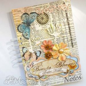 handmade notes A5 beauty blooms