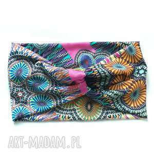 handmade opaski opaska damska turbanowa szeroka boho - box x1 - rozmiar uniwersalny