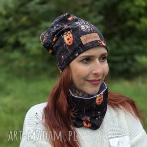 Prezent w czapka, bawełna, robaczki, jesienna