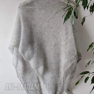 the wool art chusta mgła na drutach, szyję, prezent, szal