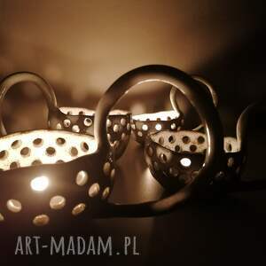 handmade ceramika fikuśny świeczniczek 5