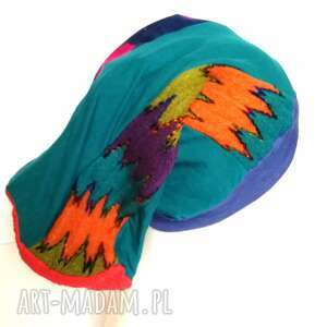 czapka turbanowa etno boho patchwork - box g1 na podszewce, rozmiar