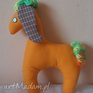 handmade maskotki lama pomarańczowa