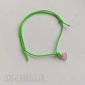SERDUSZKO bransoletka, tworzywo sztuczne, sznurek