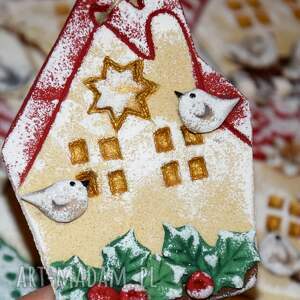 ręcznie wykonane pomysł na świąteczny upominek domki jak z bajki - ozdoby świąteczne