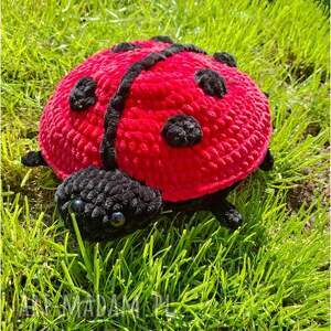 biedronka pluszowa szydełkowa element dekoracji prezent handmade