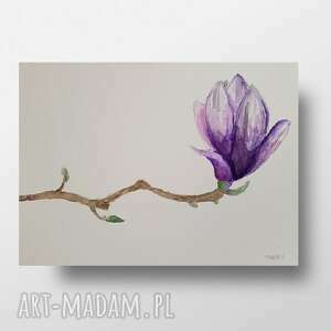 magnolia iii - akwarela formatu A4 papier