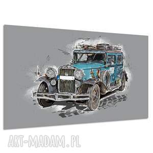 Obraz na płótnie Retro Auto - klasyczny samochód 120x80 cm