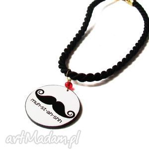 handmade naszyjniki moustache 2w1 naszyjnik/bransoletka