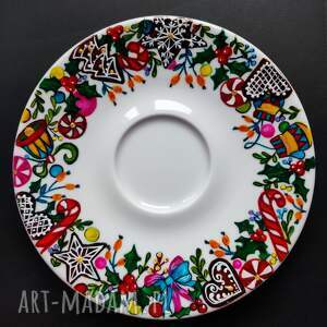 kubki świąteczna filiżanka ze spodkiem dziadek do orzechów, pod choinkę