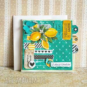 Ręcznie robiona kartka scrapbooking - wyjątkowy prezent