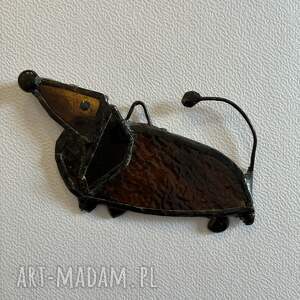 Prezent Piesek witraz, metodą - tiffany