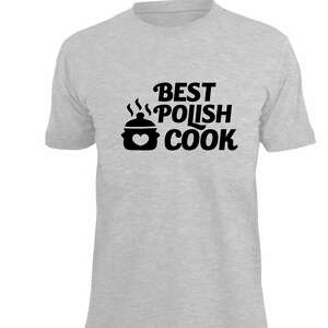 handmade koszulki koszulka z nadrukiem dla kucharza, prezent najlepszy kucharz