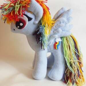 ręcznie zrobione dla dziecka my little pony rainbow dash