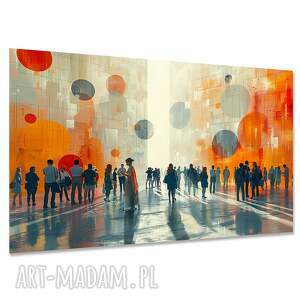 Obraz na płótnie Ludzie - ulica miasto loft 120x80