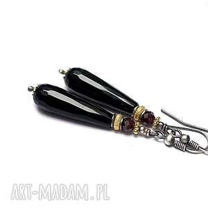 onyksowe krople vol. 11 - kolczyki - Katia i krokodyl