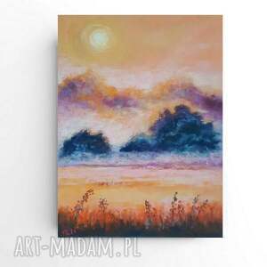 pejzaż - pastele suche rysunek