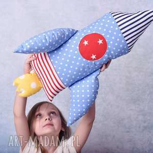 poduszka dziecięca rakieta, zabawki z kosmosu prezent kosmos dekoracja