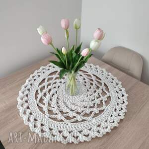 Serweta szydełkowa ze sznurka bawełnianego 60cm