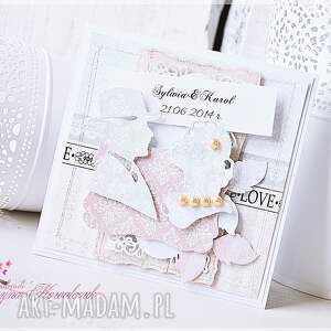 handmade scrapbooking kartki kartka ślubna