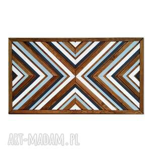 obraz z drewna, dekoracja ścienna /120 - quatro grande/, drewniany