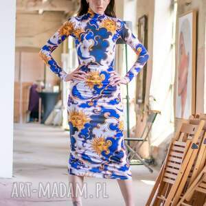 Bluzka damska z golfem Gigi Sky Parade - handmade