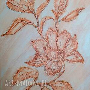 marzenka malarska wyjątkowy obraz strukturalny z teksturą 3d ciepło i harmonia