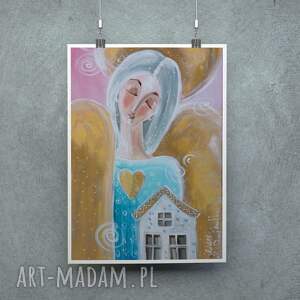 anioł stróż domu plakat, 4mara, obraz