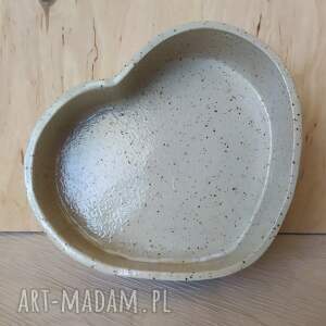 handmade ceramika patera głęboka pegi "na szczęście", miska ceramiczna w kształcie