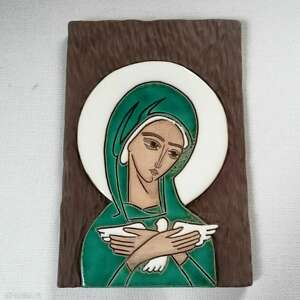 ikona ceramiczna z wizerunkiem maryi - pneumatofora - Dom ceramika
