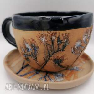 handmade ceramika komplet "zatrwiany"