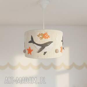 Lampa sufitowa Ocean - ręcznie wykonany abażur do pokoju dziecka