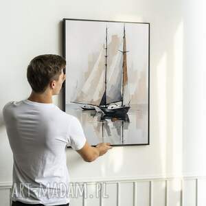 Prezent ilustracja Żagle - format 50x70 cm, plakat, plakaty