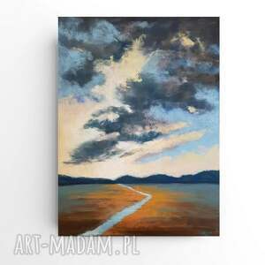 pejzaż - praca formatu 24/18 cm pastele suche