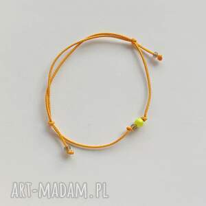 Okrąg bransoletka handmade z czeskich i szklanych koralików - regulowana