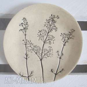 handmade ceramika mały roślinny talerzyk