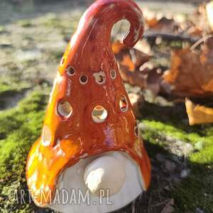 upominki świąteczne mikołaj ceramiczny lampion, bożenarodzenie