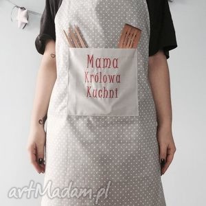 fartuch mama królowa kuchni - Zapętlona Nitka fartuchy