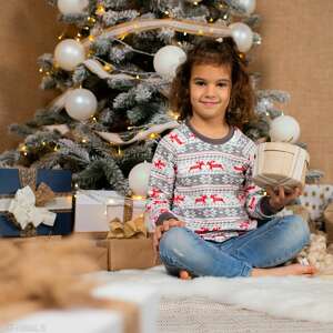 świąteczna bluza dziecięca christmas szara boże narodzenie zima święta prezent