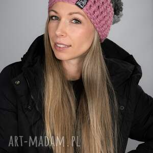 czapka triquence 40 - brudny róż, zimowa czapka, czapa, gruba