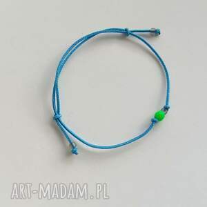 Okrąg bransoletka z koralików szklanych - regulowana (handmade)