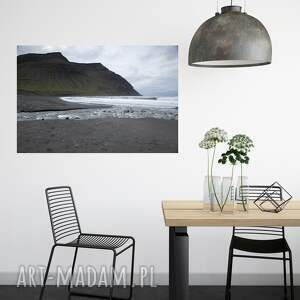 plakat - fotografia islandzka góra 40x30 cm, krajobraz wydruk, obraz na ścianę