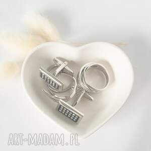 ręcznie wykonane podkładki podstawka pod biżuterię small heart
