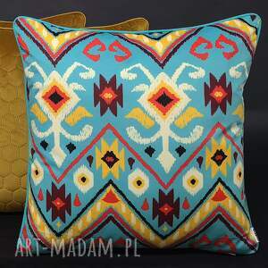 handmade poduszki poduszka dekoracyjna 45x45cm welur azteckie wzory
