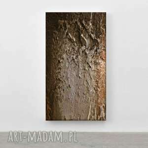 brownie - wielkoformatowy obraz na płótnie abstrakcyjny art, dekoracja ścienna