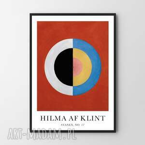 hilma af klint svanen no 17 - plakat 50x70 cm, sztuka, obrazy