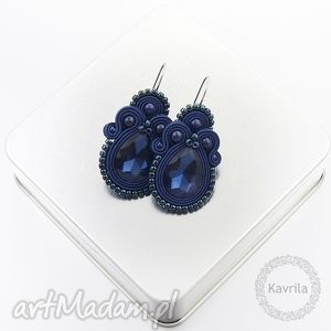 kolczyki soutache sylito sapphire - Kavrila