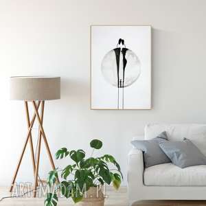 plakaty grafika 50x70 cm wykonana ręcznie, plakat, abstrakcja, elegancki minimalizm