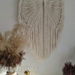 Makrama ścienna skrzydła boho - naturalna dekoracja