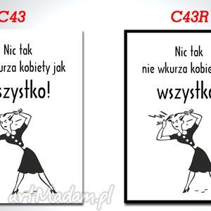 obraz cytat c43 lub c43r - 70x50cm na płótnie, kobieta